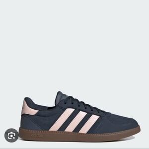 ADIDAS Womens Navy/pink Breaknet Sleek Shoes